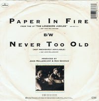 John Cougar Mellencamp : Paper In Fire (7", Single)