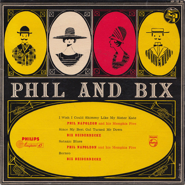Phil Napoleon And His Memphis Five / Bix Beiderbecke : Phil And Bix (7", EP)