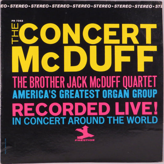 The Brother Jack McDuff Quartet : The Concert McDuff (LP, Album, RE)