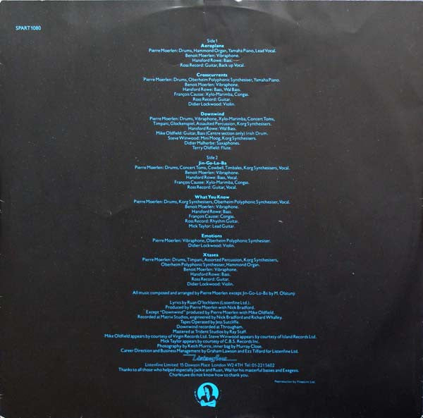 Pierre Moerlen's Gong : Downwind (LP, Album)