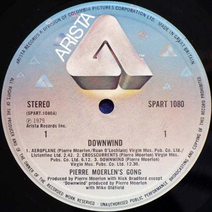 Pierre Moerlen's Gong : Downwind (LP, Album)