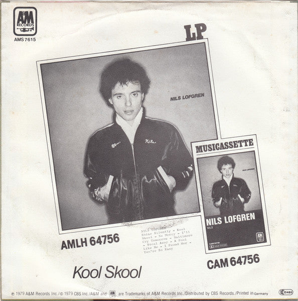 Nils Lofgren : Shine Silently (7", Single)
