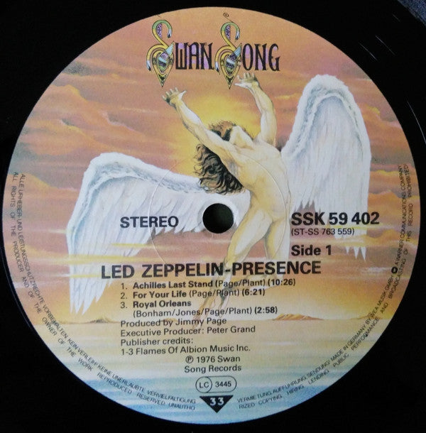 Led Zeppelin : Presence (LP, Album, RE, Gat)