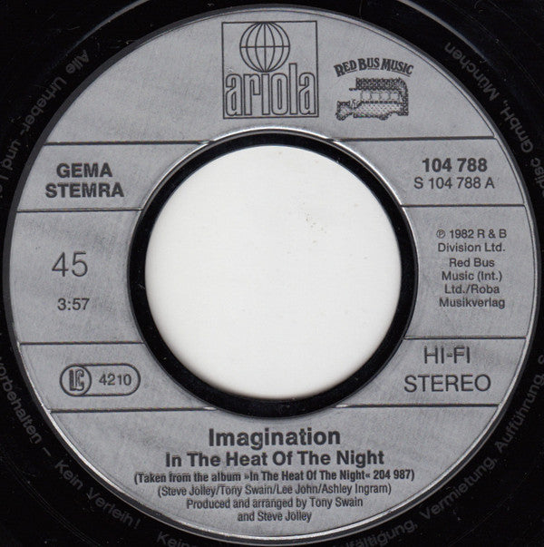 Imagination : In The Heat Of The Night / Heart 'N Soul (7", Single)