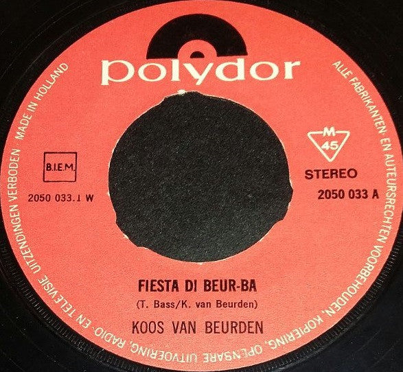 Koos van Beurden : Fiesta Di Beur-Da (7", Single)