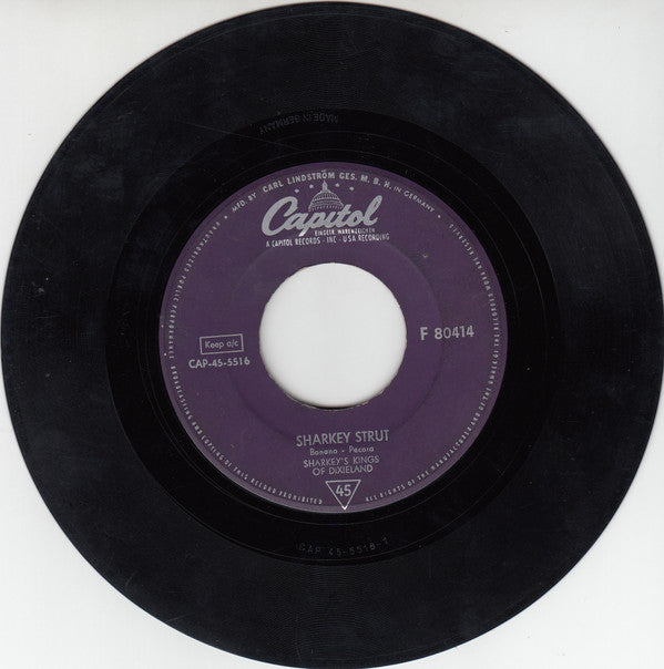 Sharkey And His Kings Of Dixieland : Sharkey Strut / In The Mood (7", Single)