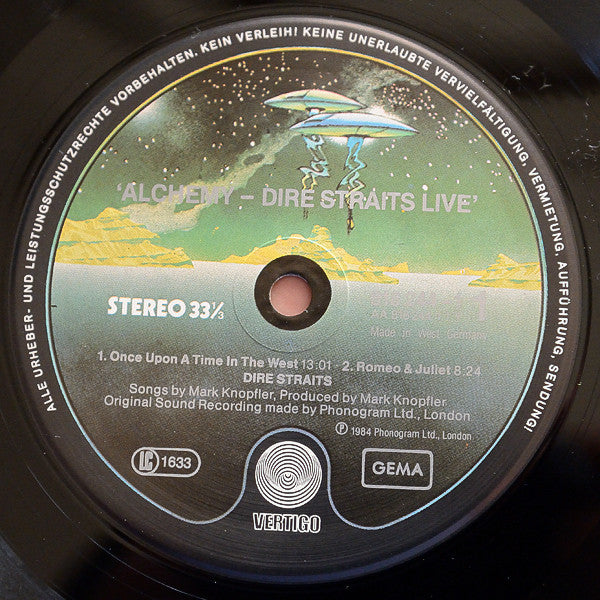 Dire Straits : Alchemy - Dire Straits Live (2xLP, Album, Gre)