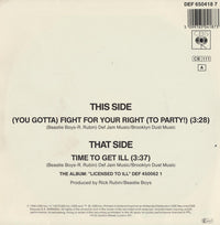 Beastie Boys : Fight For Your Right (7", Single)
