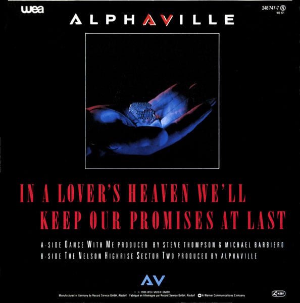 Alphaville : Dance With Me  (7", Single)