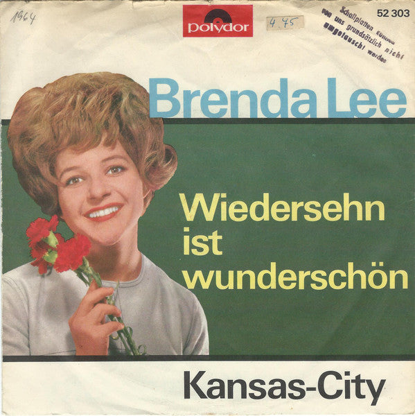 Brenda Lee : Wiedersehn Ist Wunderschön - Kansas City (7", Single, Mono)