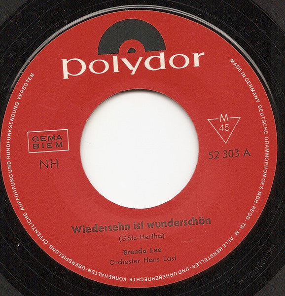 Brenda Lee : Wiedersehn Ist Wunderschön - Kansas City (7", Single, Mono)