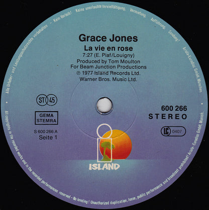 Grace Jones : La Vie En Rose (12", Maxi, RE)