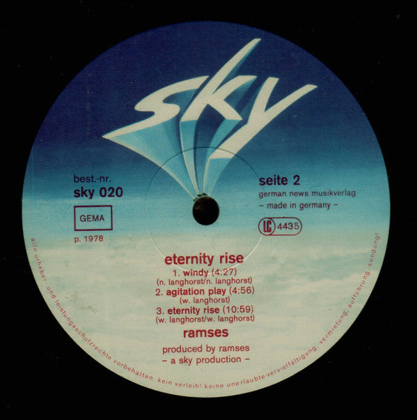 Ramses (5) : Eternity Rise (LP, Album)