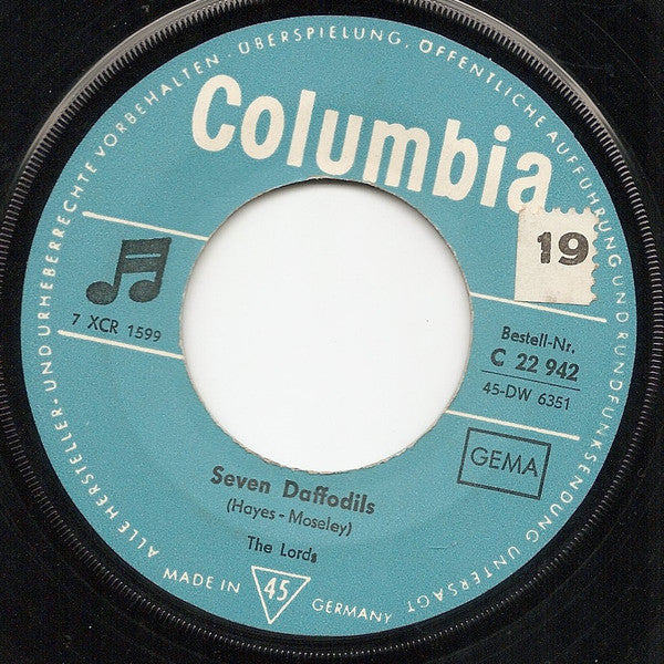 The Lords : Shakin' All Over / Seven Daffodils (7", Single)