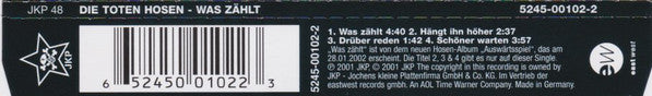 Die Toten Hosen : Was Zählt (CD, Maxi)