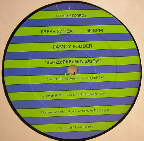 Family Fodder : ScHiZoPhReNiA pArTy ! (12", MiniAlbum)