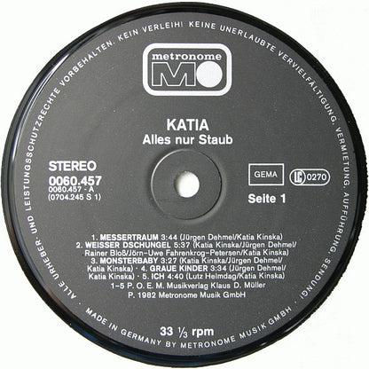 Katia* : Alles Nur Staub (LP, Album)