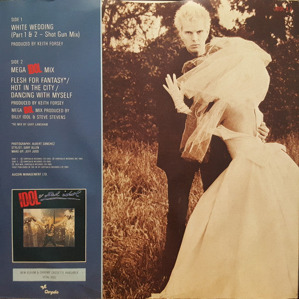 Billy Idol : White Wedding Parts I & II (Shot Gun Mix) (12", Single)