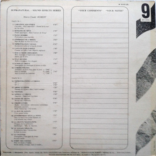 Marie-Claude Robert : Supranatural (LP)