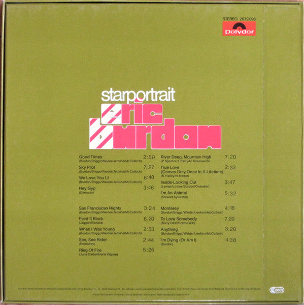Eric Burdon : Starportrait (2xLP, Comp, RE + Box)