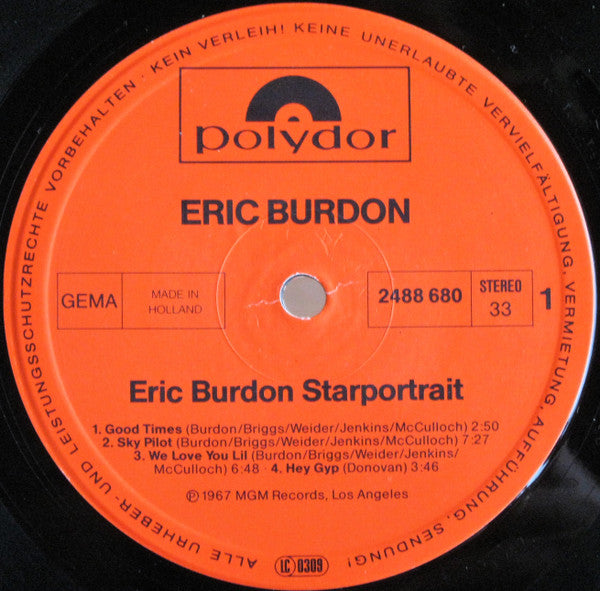 Eric Burdon : Starportrait (2xLP, Comp, RE + Box)