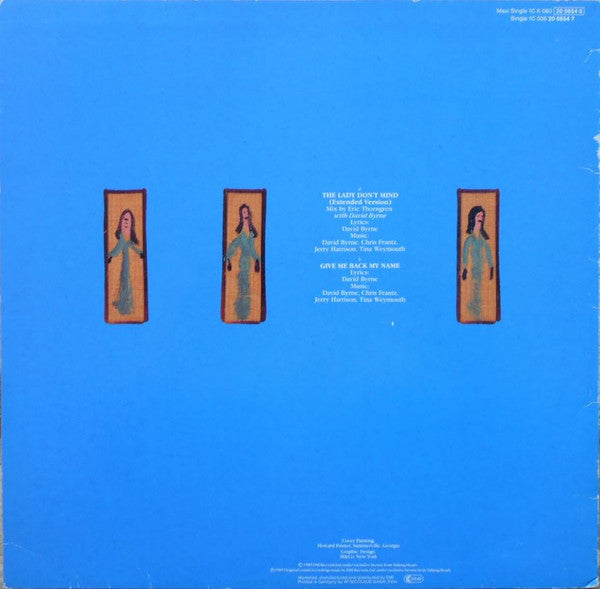 Talking Heads : The Lady Don't Mind (12", Maxi)