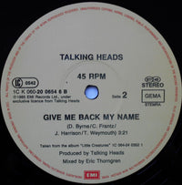 Talking Heads : The Lady Don't Mind (12", Maxi)