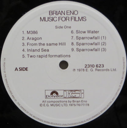 Brian Eno : Music For Films (LP, Album)