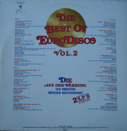 Various : The Best Of Eurodisco Vol. 2 (2xLP, Comp, Gat)