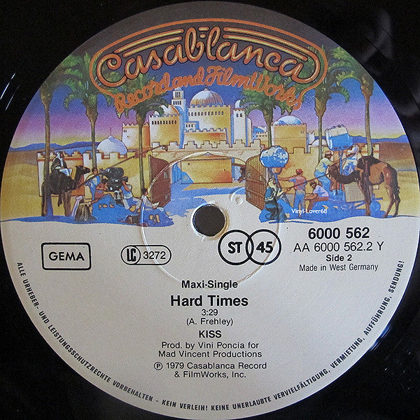 Kiss : I Was Made For Loving You / Hard Times (12", Maxi, RP)