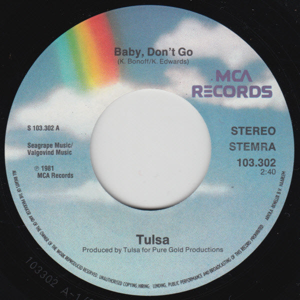 Tulsa (3) : Baby, Don't Go (7", Single)