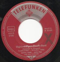 Gitta Lind : Highland-Pipers-Doodle-Band (Sonntags In Glasgow) (7", Single)