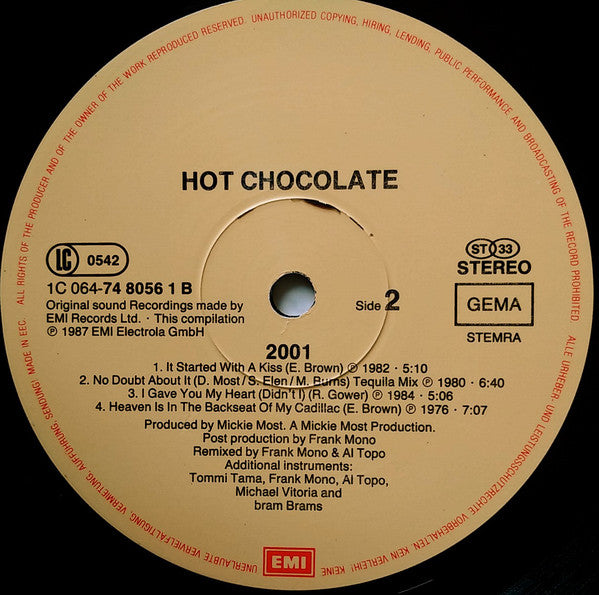 Hot Chocolate : 2001 (LP, Album)