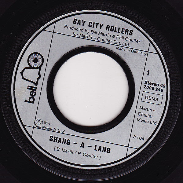 Bay City Rollers : Shang-A-Lang (7", Single)