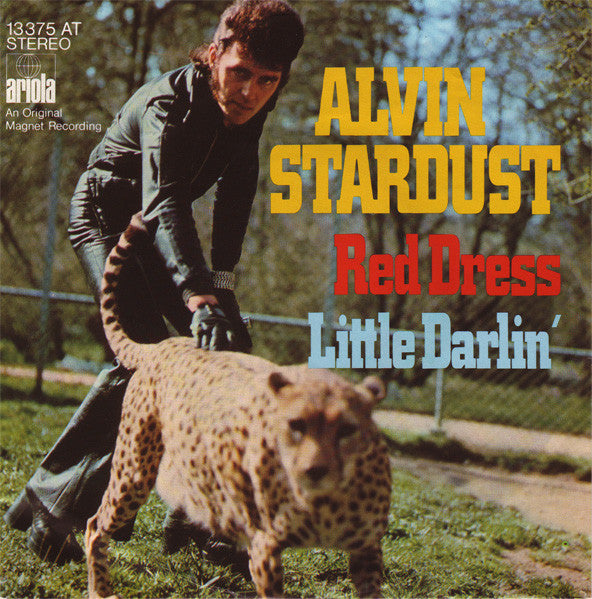 Alvin Stardust : Red Dress / Little Darlin' (7", Single)
