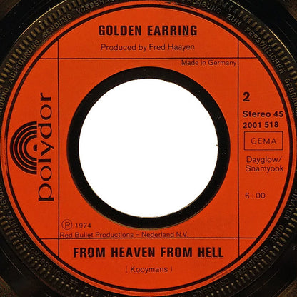Golden Earring : Instant Poetry (7", Single)