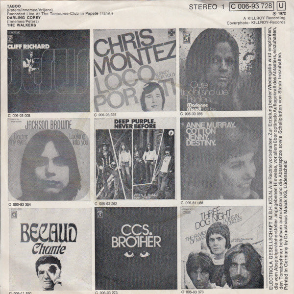 The Walkers (2) : Taboo (7", Single)