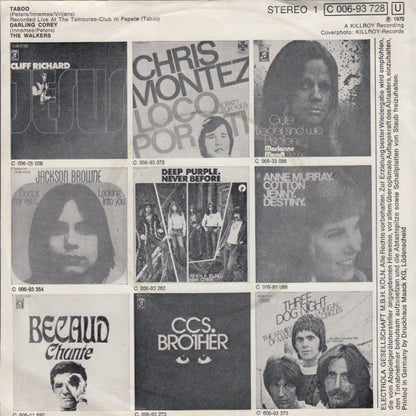 The Walkers (2) : Taboo (7", Single)