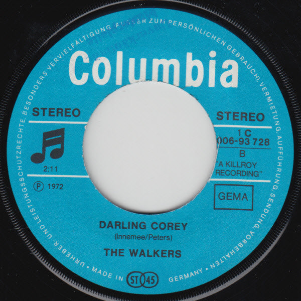 The Walkers (2) : Taboo (7", Single)