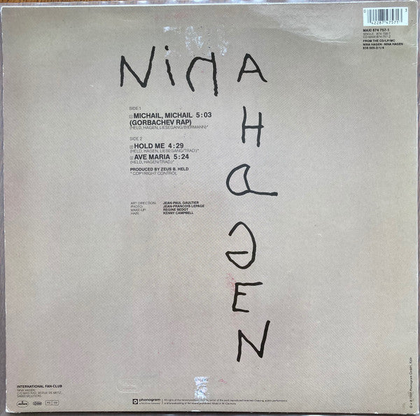 Nina Hagen : Michail, Michail (Gorbachev Rap) / Hold Me (12", Maxi)
