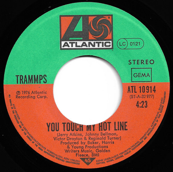 The Trammps : Disco Inferno (7", Single)