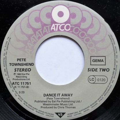 Pete Townshend : Uniforms (7", Single)