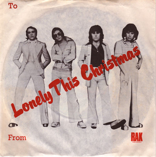 Mud : Lonely This Christmas (7", Single)
