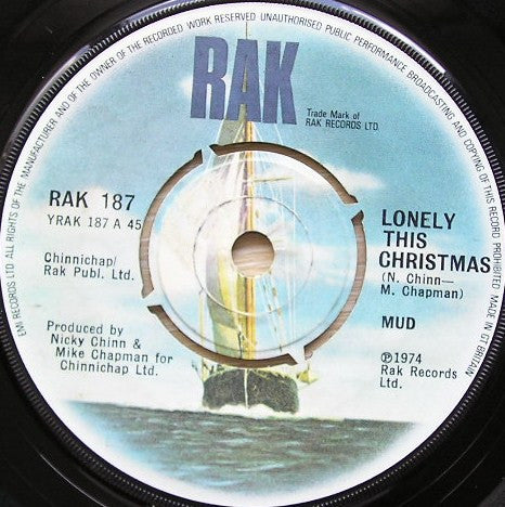 Mud : Lonely This Christmas (7", Single)