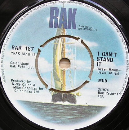 Mud : Lonely This Christmas (7", Single)