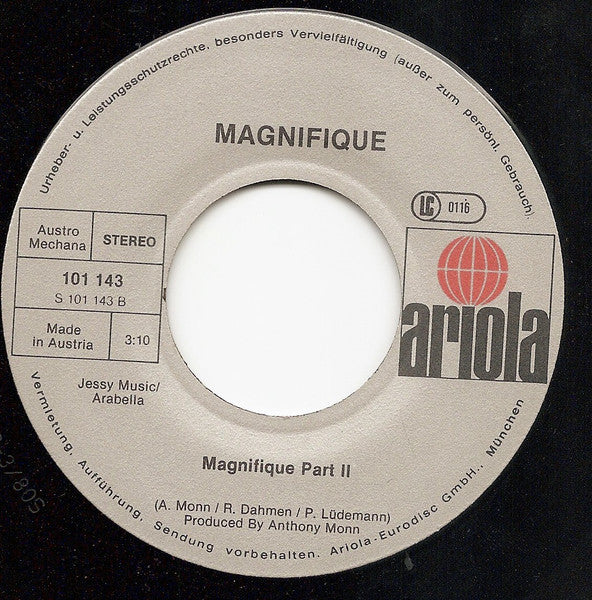Magnifique : Magnifique (Part 1 & 2) (7", Single)