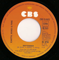 Earth Wind & Fire* : September (7", Single)