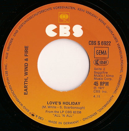 Earth Wind & Fire* : September (7", Single)