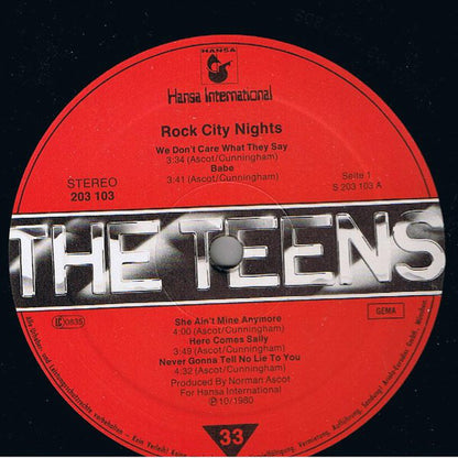 The Teens : Rock City Nights (LP, Album)