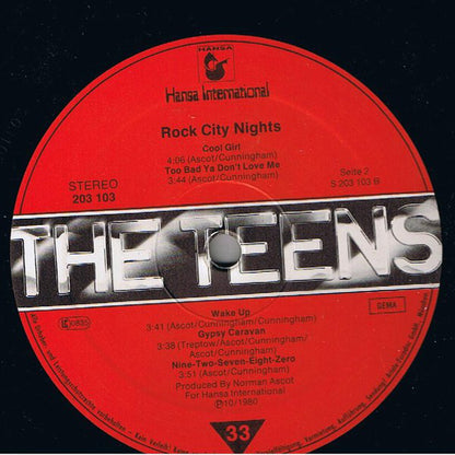 The Teens : Rock City Nights (LP, Album)